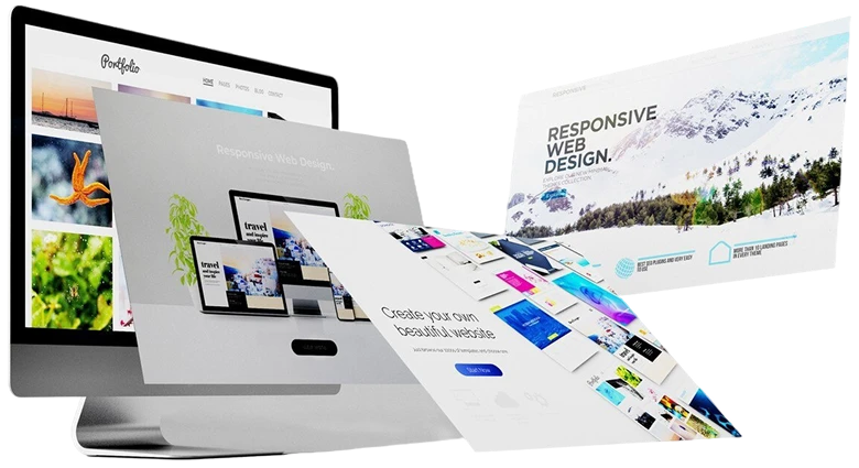 out web design concept 3d rendering v2